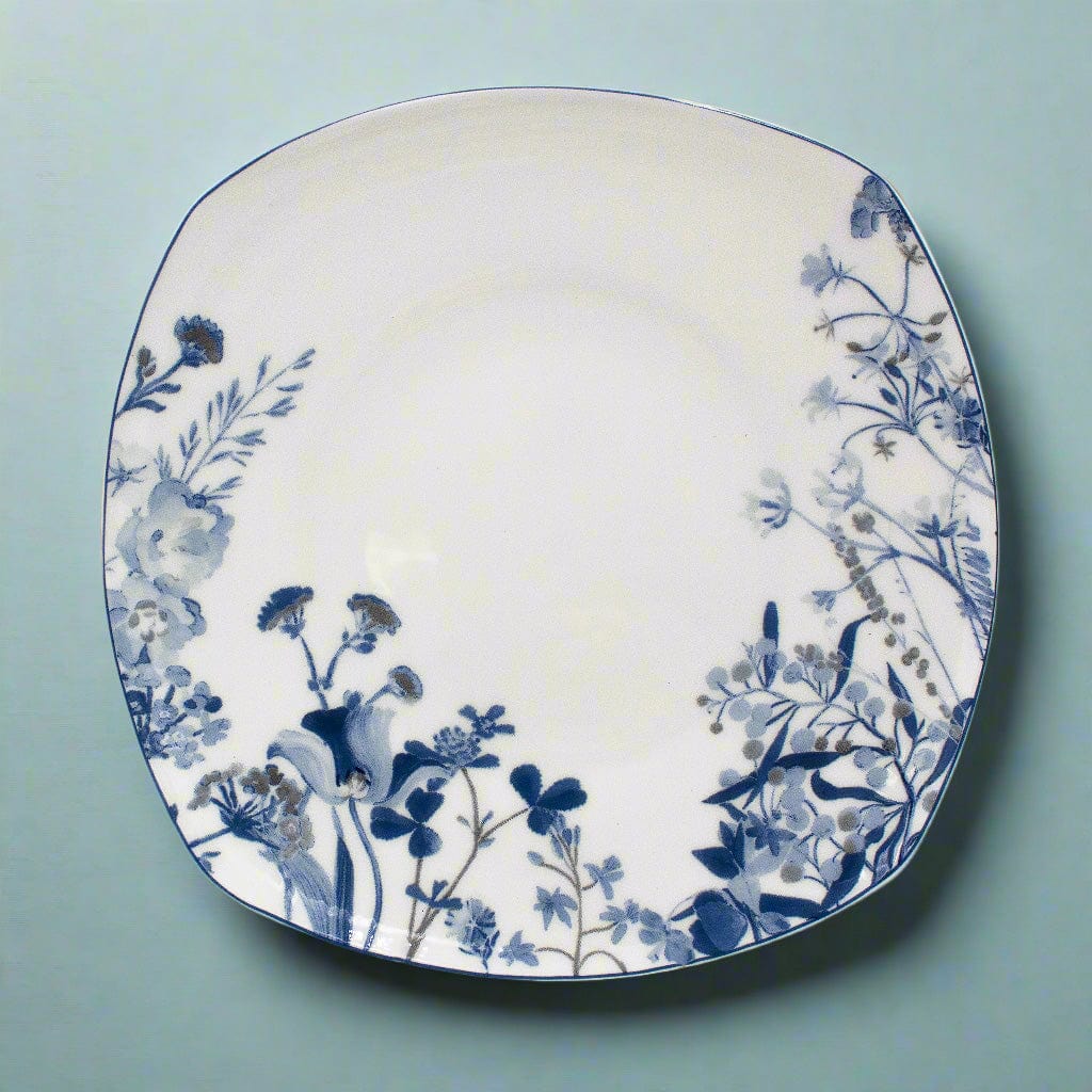 Wildflower Garden Blue Dinner Plate
