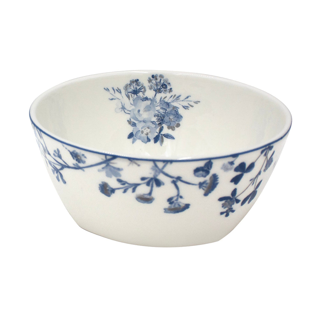 Wildflower Garden Blue Soup Cereal Bowl