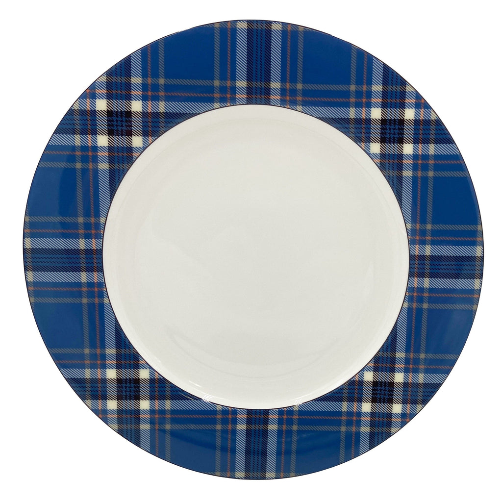 Tartan Blue Dinner Plate
