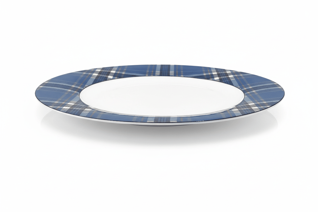 Tartan Blue Dinner Plate