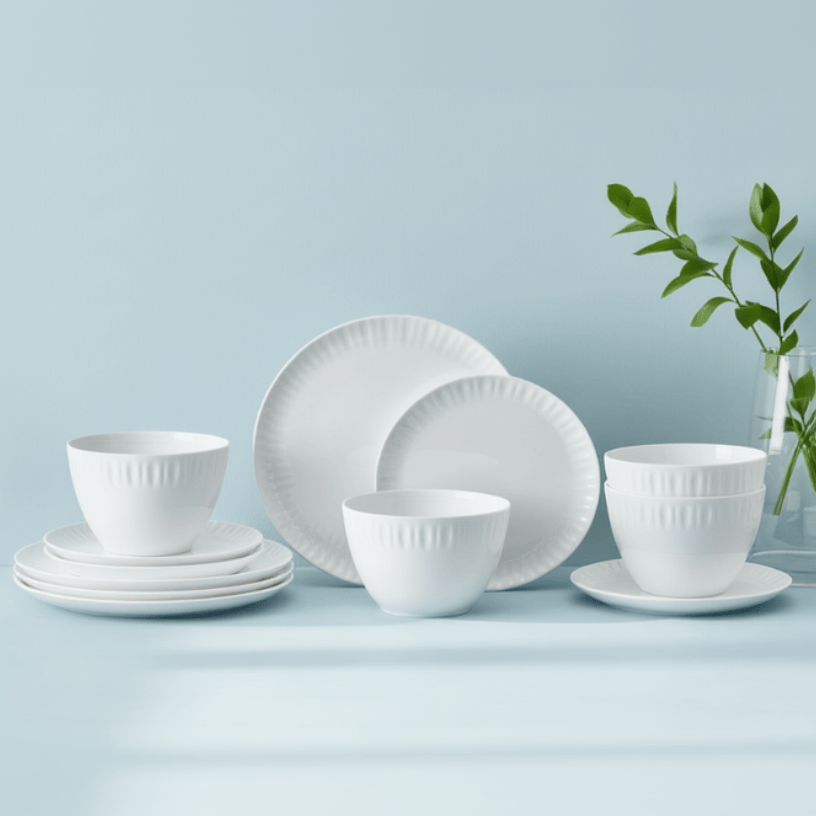 Franklyn 12 Piece Dinnerware Set, Service for 4