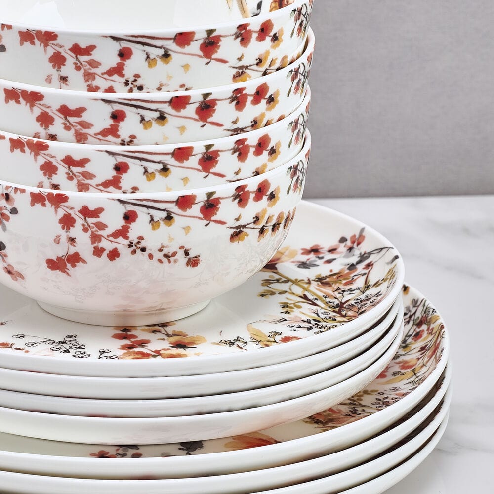Wildflower Bliss 12 Piece Dinnerware Set, Service for 4