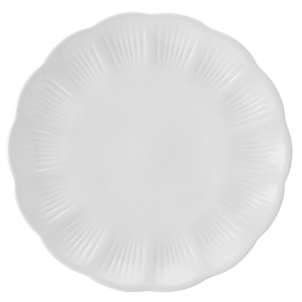 Flora Scalloped 12 Piece Dinnerware Set, Service for 4