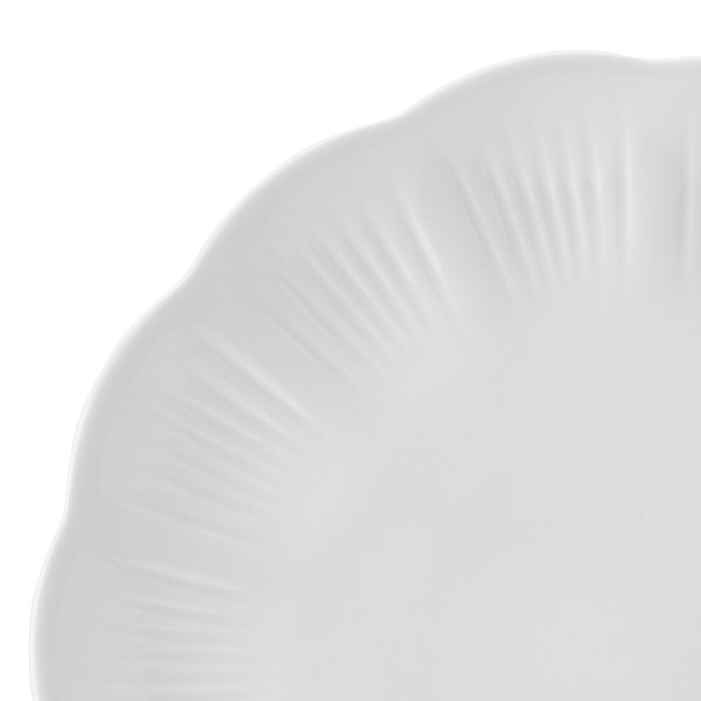 Flora Scalloped 12 Piece Dinnerware Set, Service for 4
