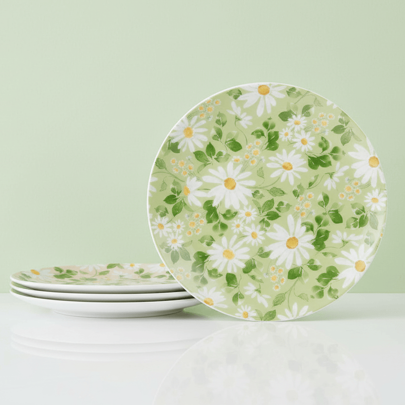 Pastel Petals Set of 4 Salad Plates