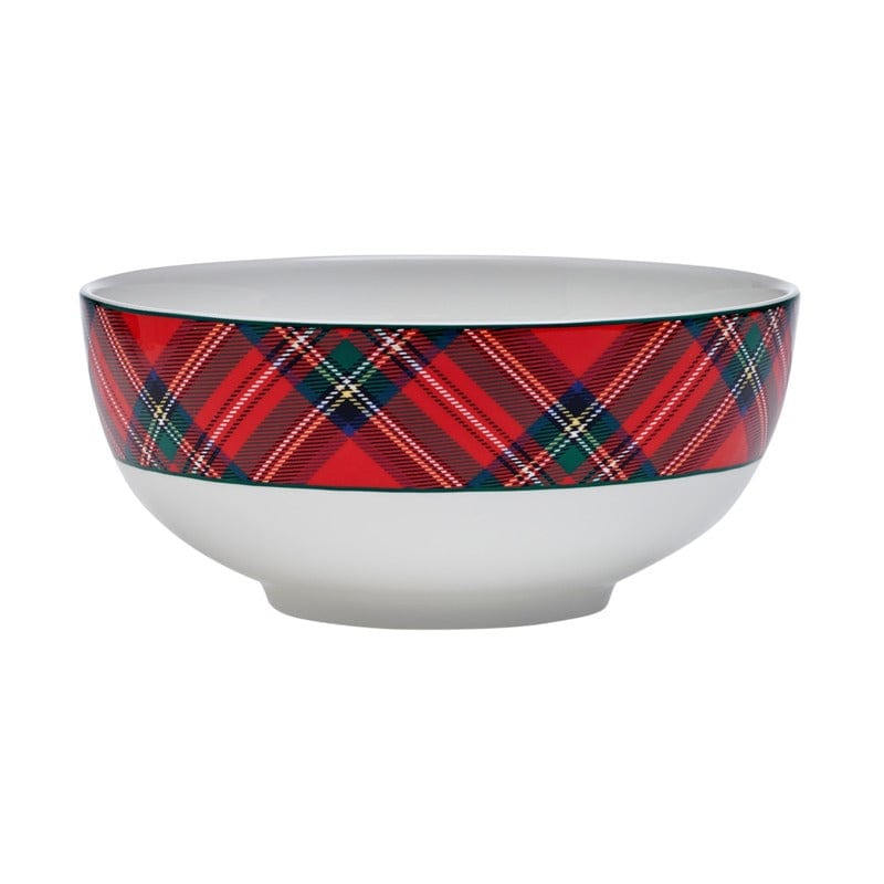 Tartan Red Set of 4 Soup Cereal Bowls