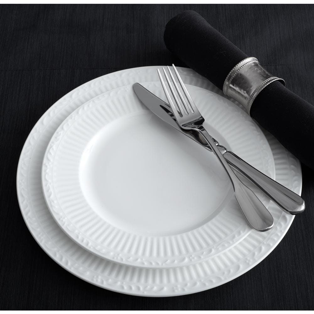Countryside White Bone China Dinner Plate