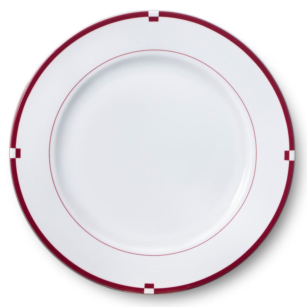 Jet Set Red Set of 4 Dinner Plates