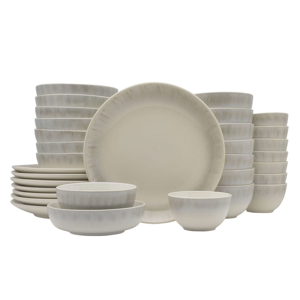 Logan Grey 32 Piece Dinnerware Set, Service for 8