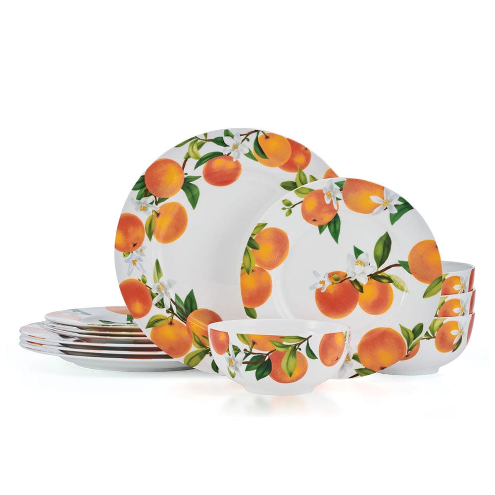 Mandarin 12 Piece Dinnerware Set, Service for 4