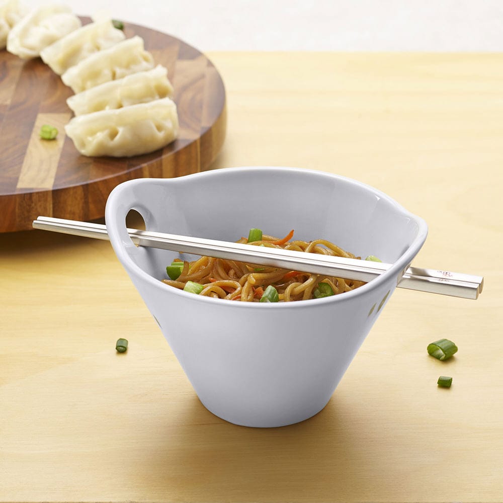 Noodle Bowl with Chopsticks