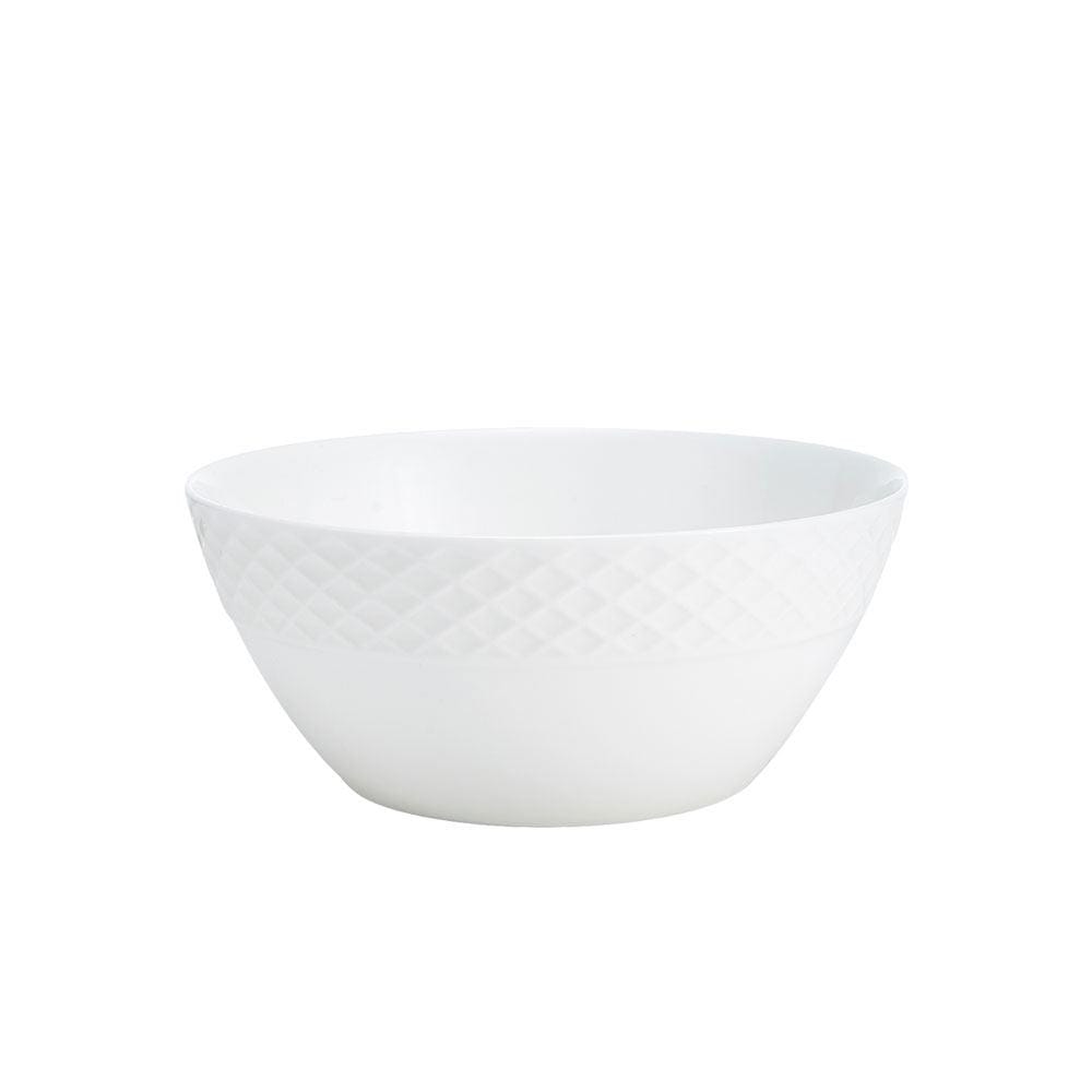 Trellis White Set of 4 Fruit Bowls